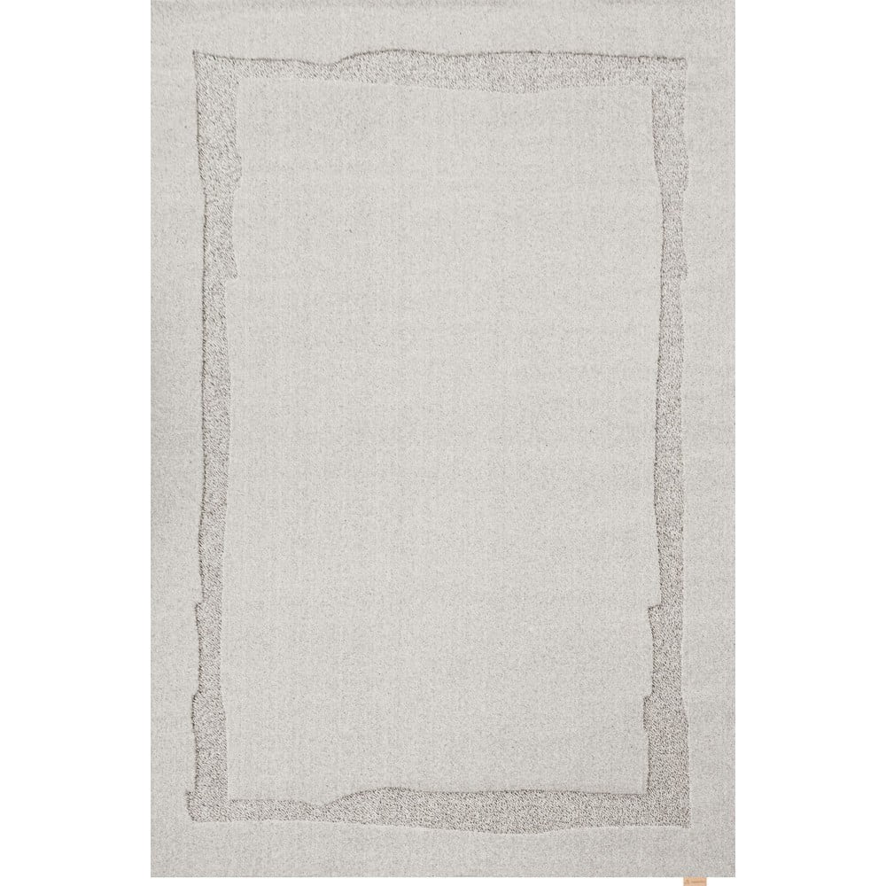 Svetlosivý vlnený koberec 160x230 cm Morphic Rocca – Agnella