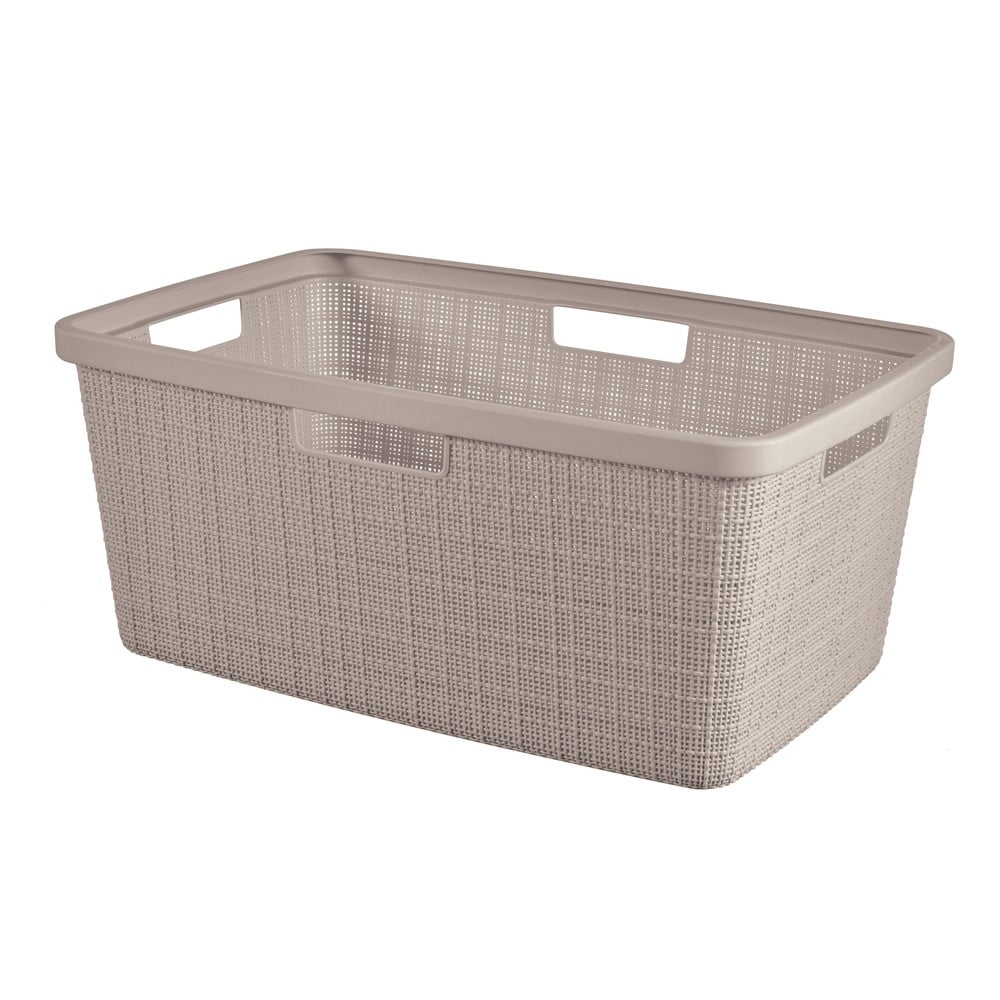 Taupe plastový kôš na bielizeň 46 l Jute – Curver