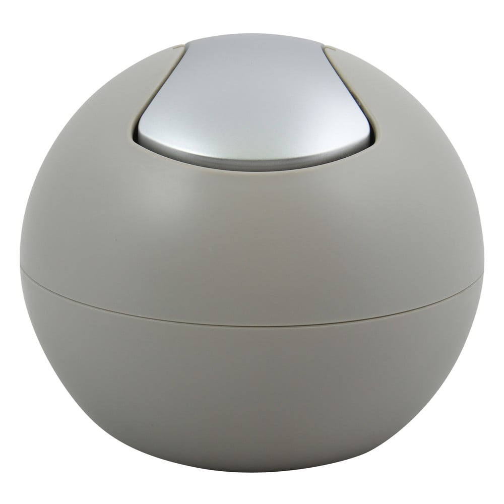 Taupe plastový odpadkový kôš 1 l Bowl Matt – Spirella