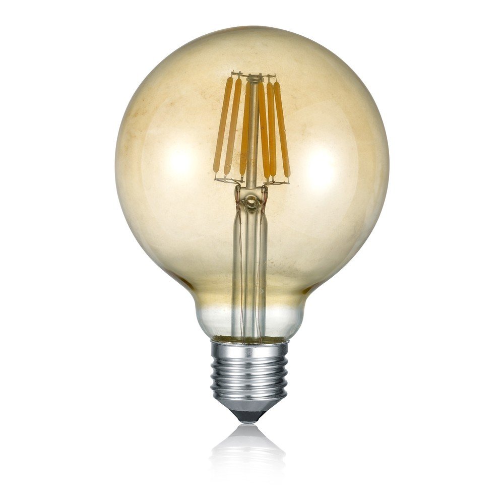 Teplá biela LED/filamentová žiarovka E27, 6 W Globe – Trio