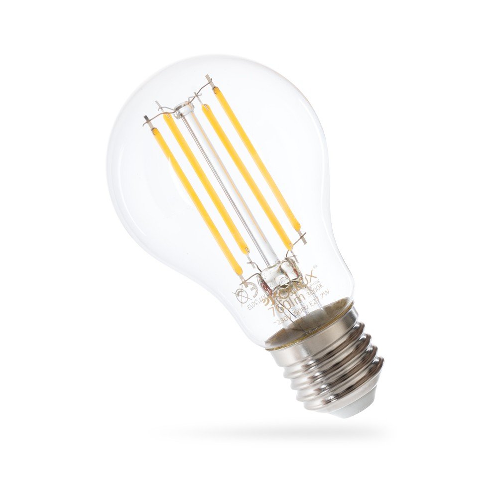 Teplá biela LED/filamentová žiarovka E27, 7 W – Sollux