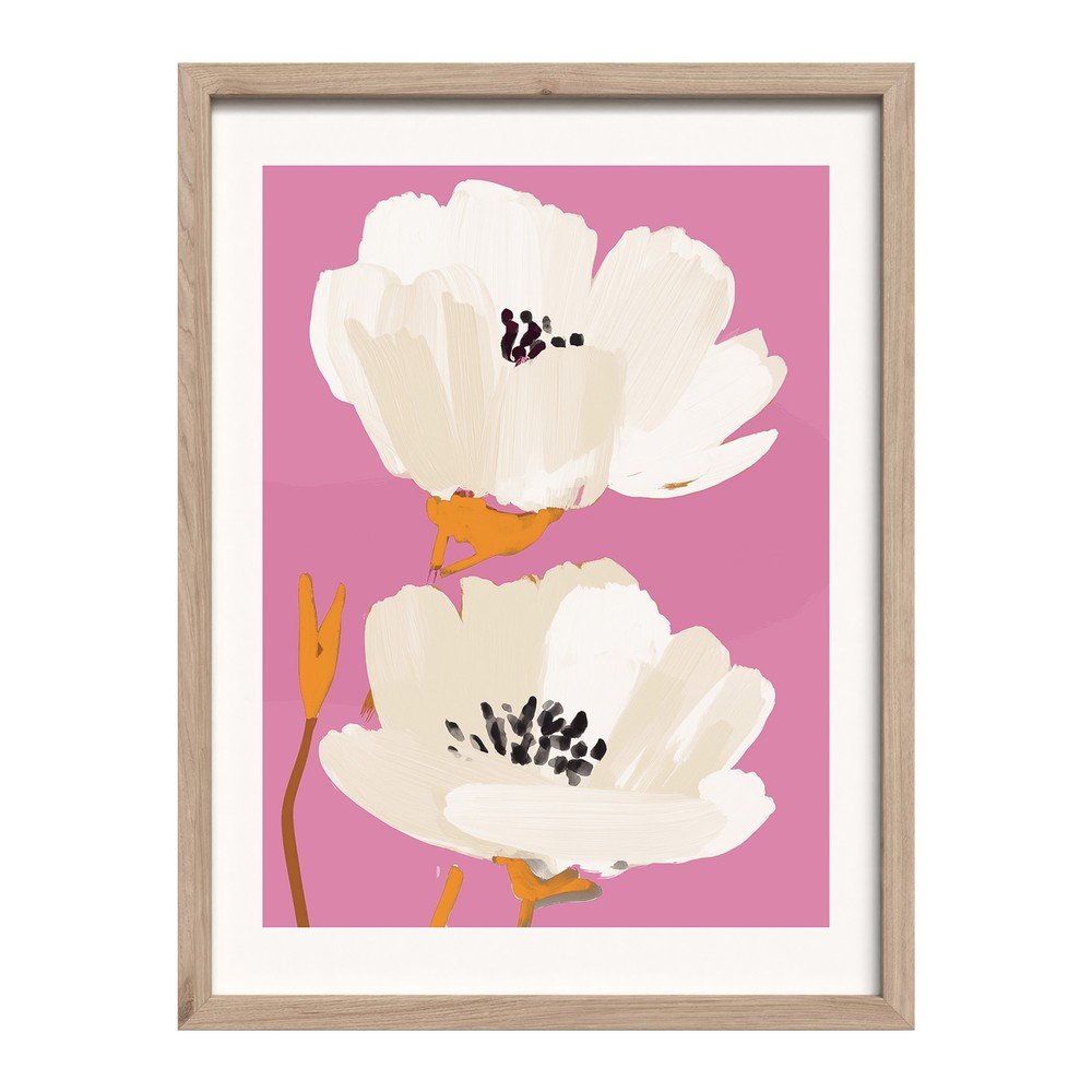 Tlačený obraz s rámom 30x40 cm Peony Bloom – Styler