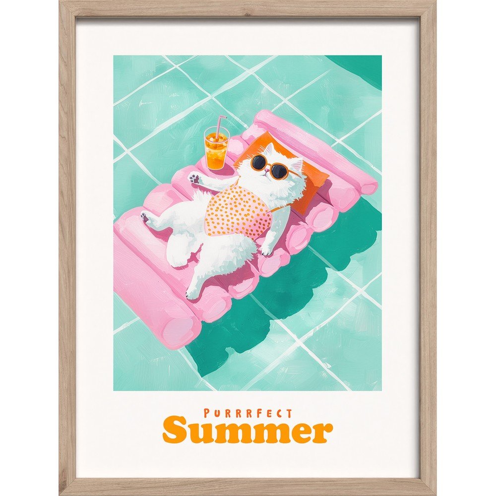 Tlačený obraz s rámom 30x40 cm Purrrfect – Styler