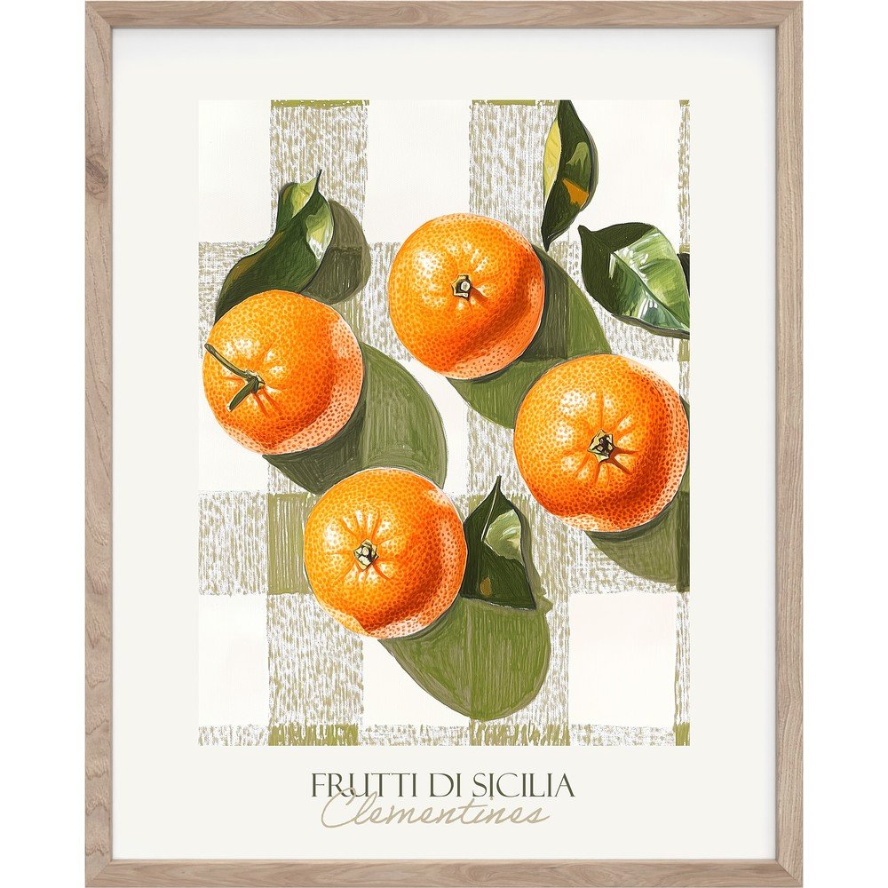 Tlačený obraz s rámom 40x50 cm Mandarines  – Styler