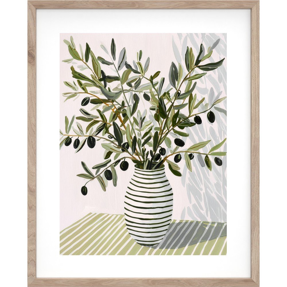 Tlačený obraz s rámom 40x50 cm Olive Bunch II – Styler