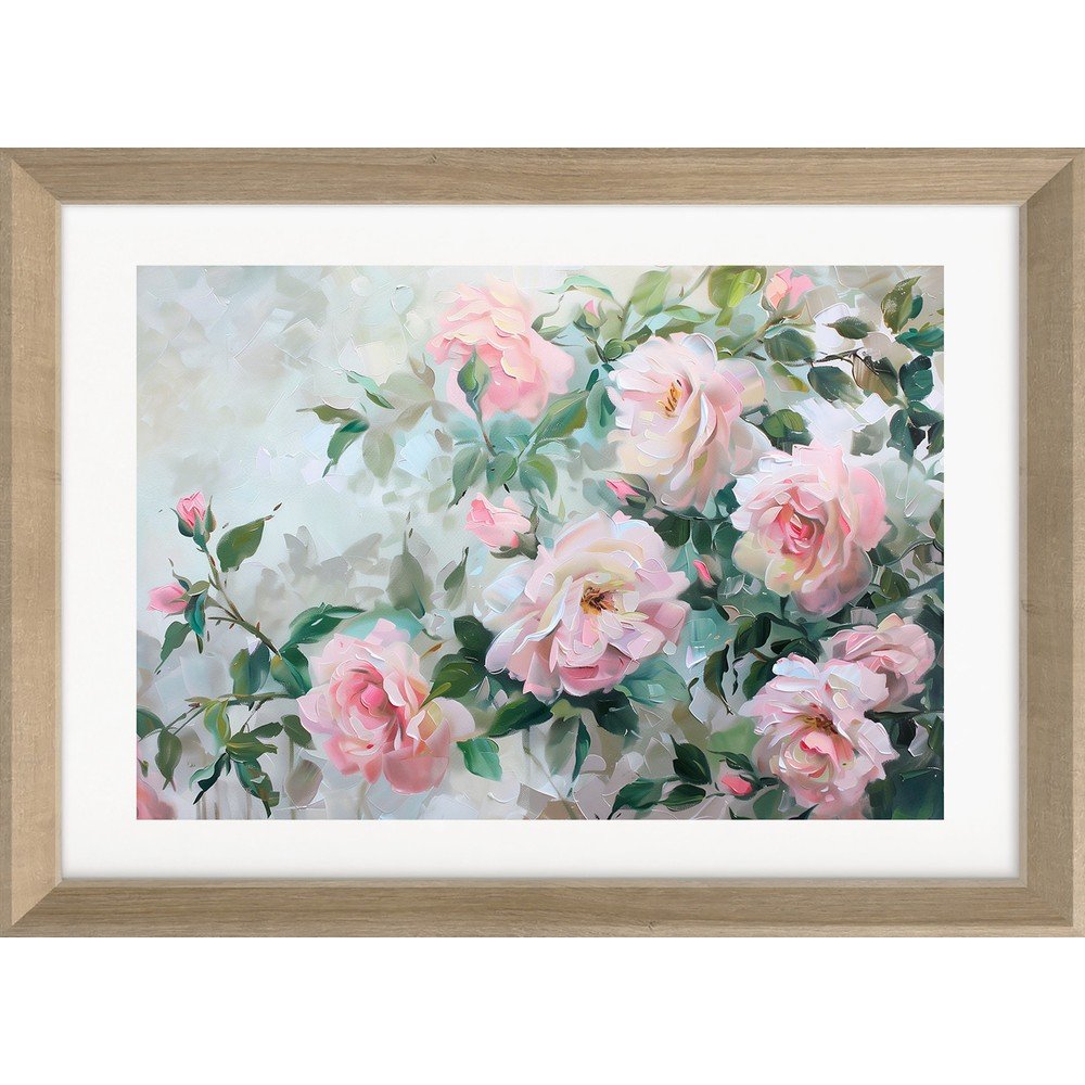 Tlačený obraz s rámom 75x56 cm Blooming Roses – Styler