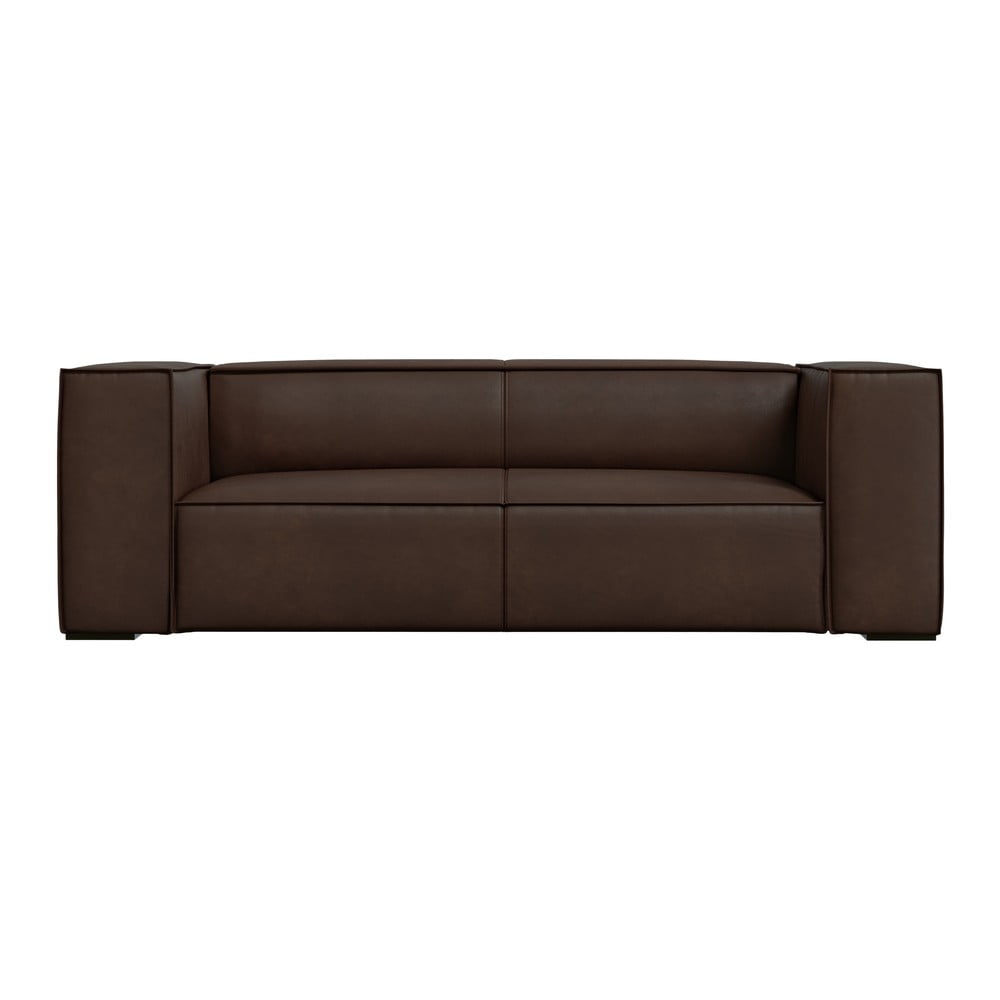 Tmavohnedá kožená pohovka 212 cm Madame - Windsor & Co Sofas