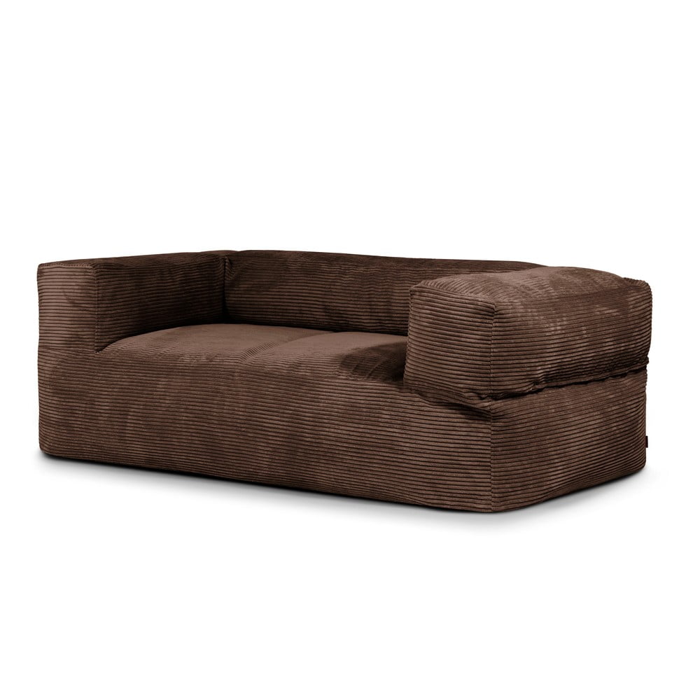Tmavohnedý menčestrový sedací vak Sofa MooG – SLOWDOWN