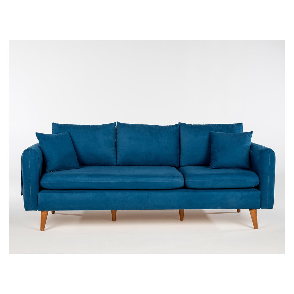 Tmavomodrá pohovka 215 cm Sofia – Balcab Home