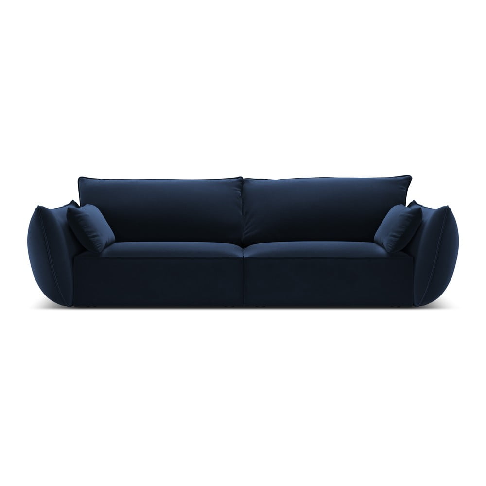 Tmavomodrá zamatová pohovka 208 cm Vanda – Mazzini Sofas