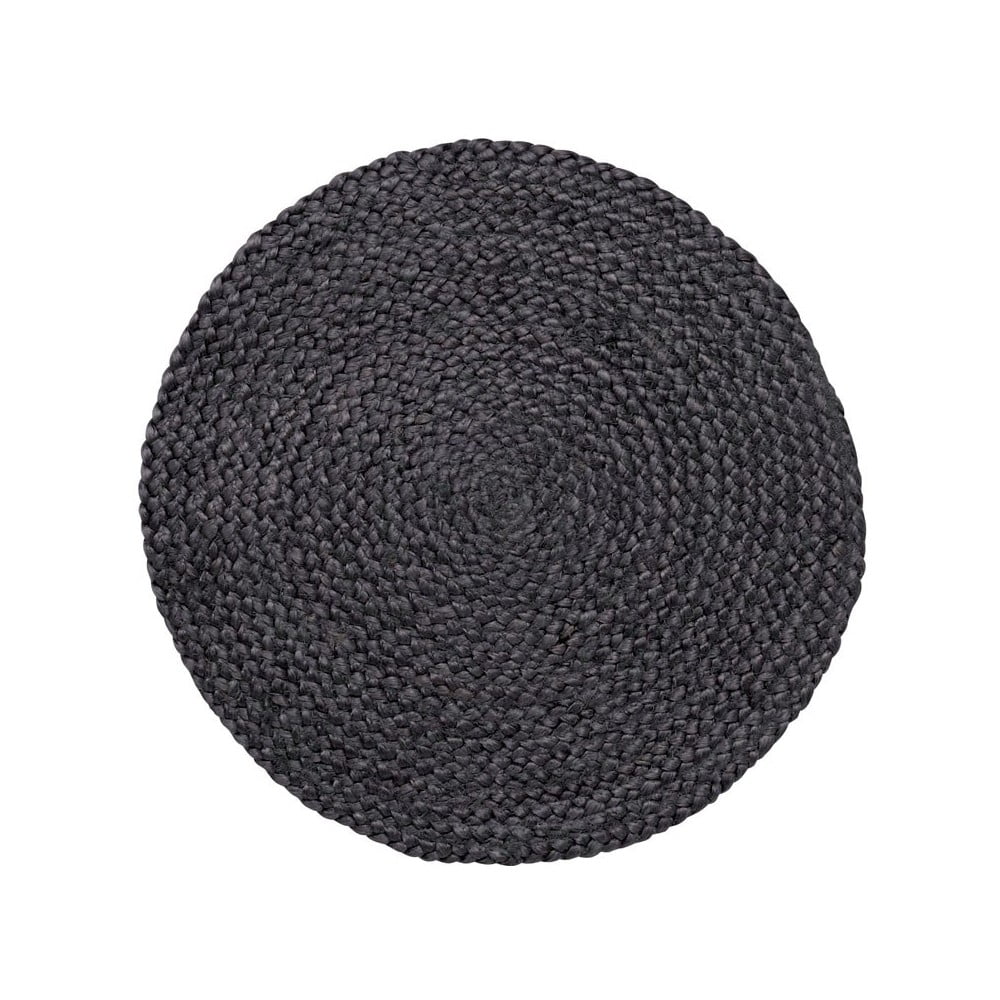 Tmavosivé prestieranie z juty Södahl, ø 35 cm