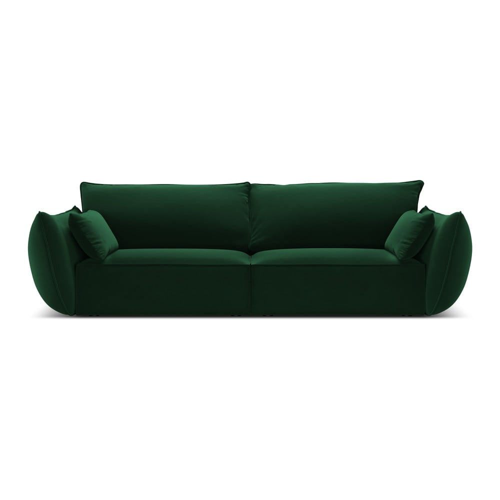 Tmavozelená zamatová pohovka 208 cm Vanda – Mazzini Sofas