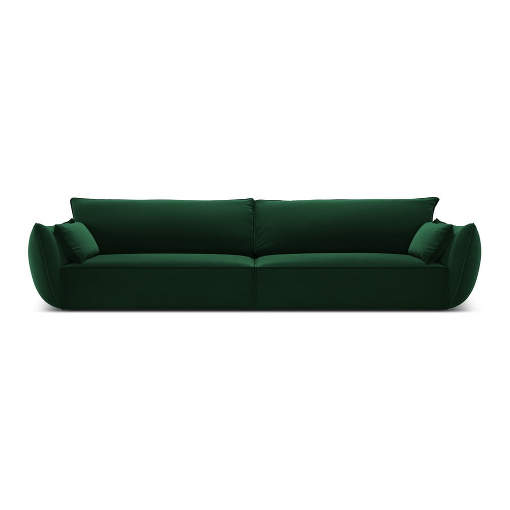Tmavozelená zamatová pohovka 248 cm Vanda – Mazzini Sofas