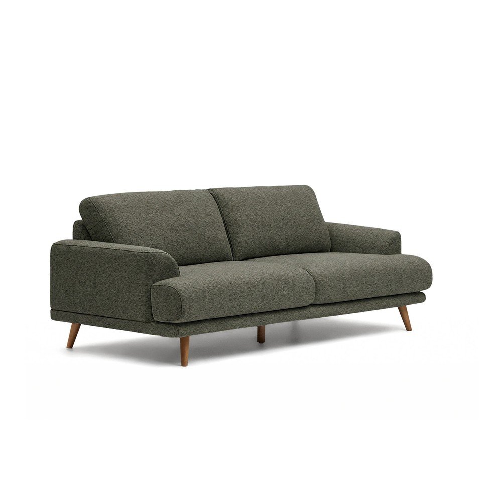 Tmavozelená ženilková pohovka 228 cm Karin – Kave Home