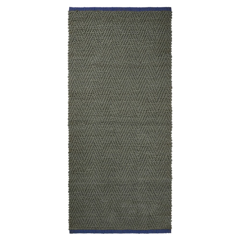 Tmavozelený jutový behúň 70x150 cm Notes – Mette Ditmer Denmark
