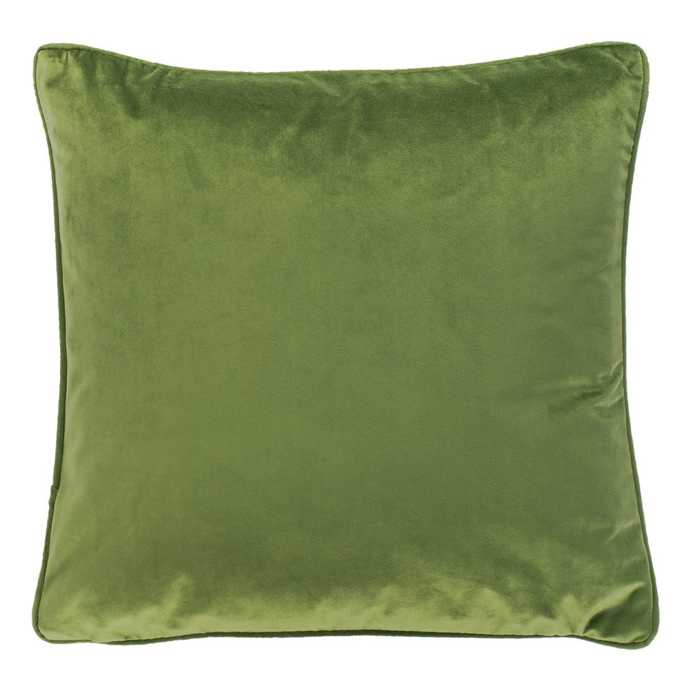 Tmavozelený vankúš Tiseco Home Studio Velvety, 45 x 45 cm