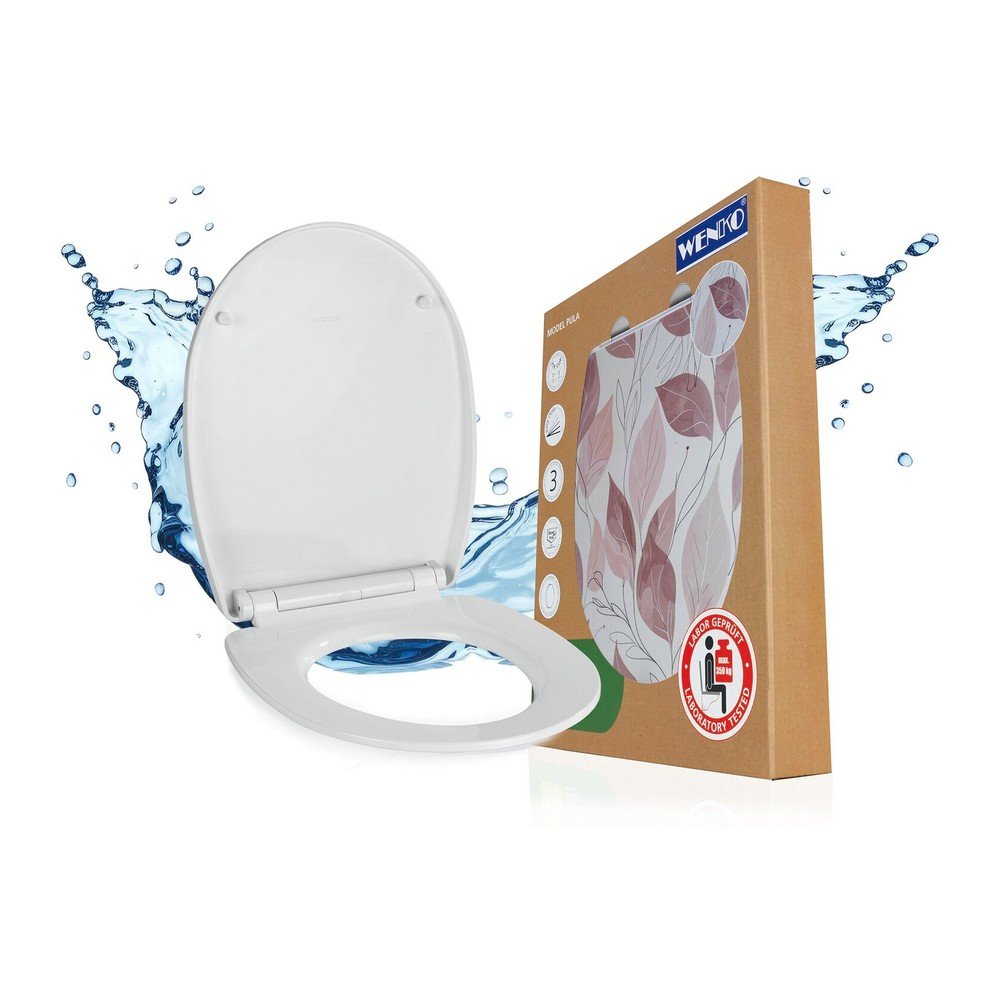 Záchodová doska s automatickým zatváraním 36,5 x 45 cm Pula – Wenko
