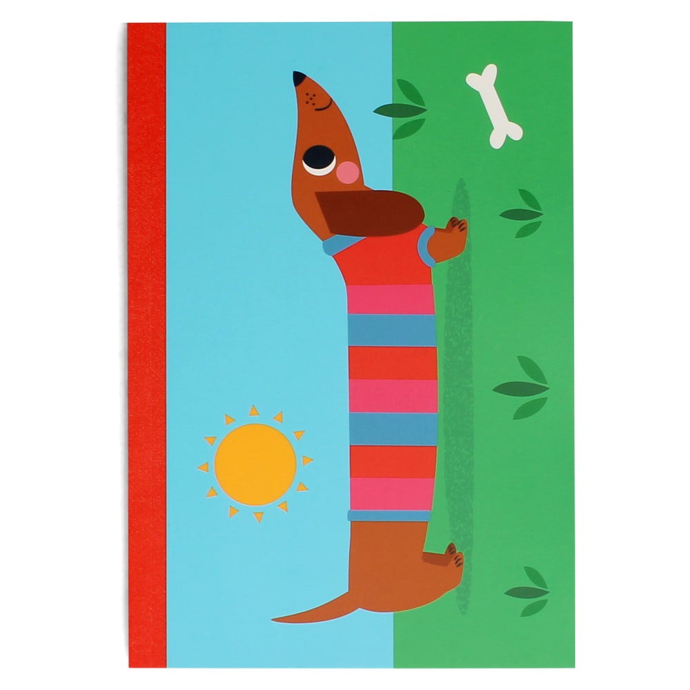 Zápisník 60 str. formát A5 Sausage Dog – Rex London