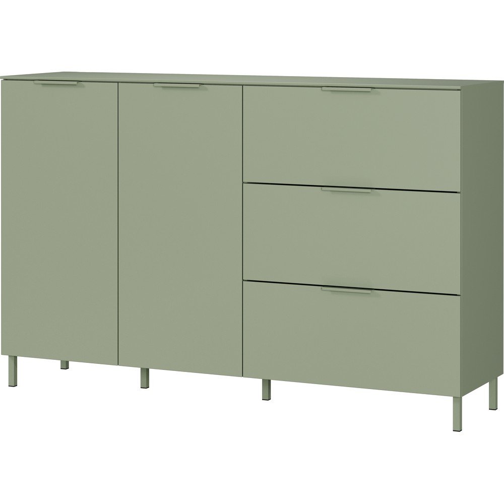 Zelená matná komoda 151x98x40 cm Savoca – Germania