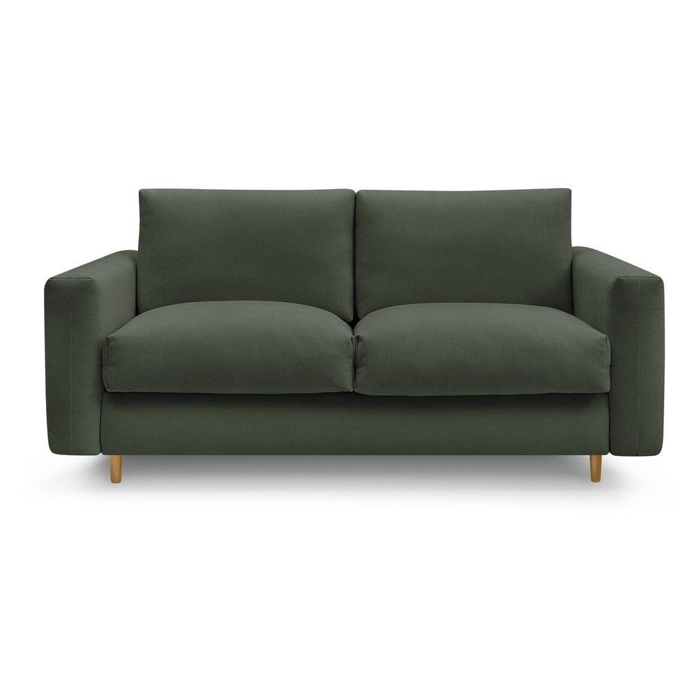 Zelená pohovka na každodenné spanie/rozkladacia 200 cm Cocoone – Bobochic Paris