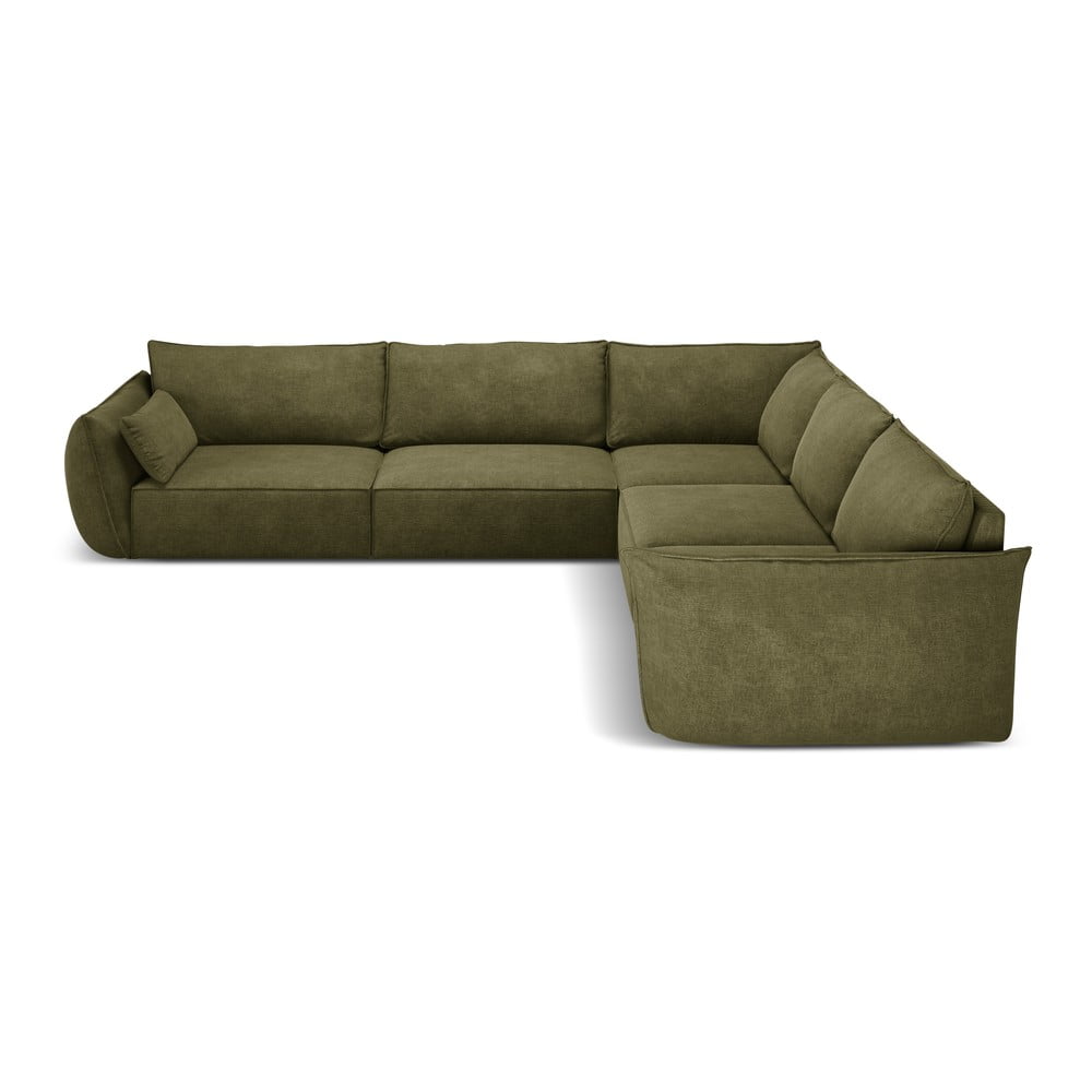 Zelená rohová pohovka (variabilná) Vanda - Mazzini Sofas