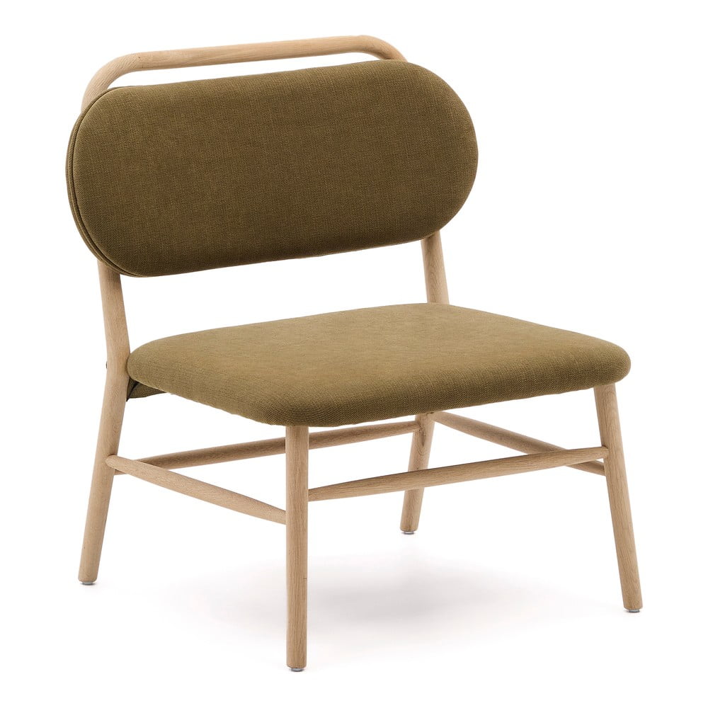 Zelené ženilkové kreslo Helda – Kave Home