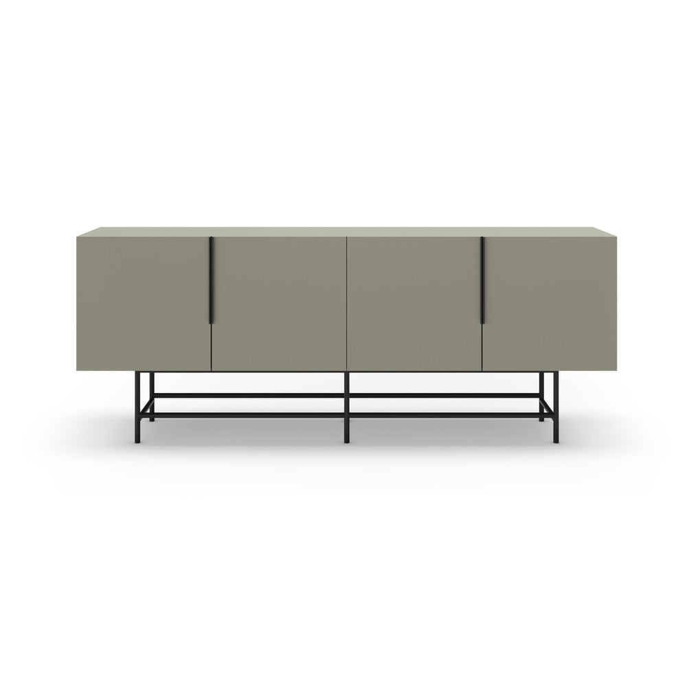 Zelenosivá nízka komoda 200x77,5 cm Eldia – Marckeric