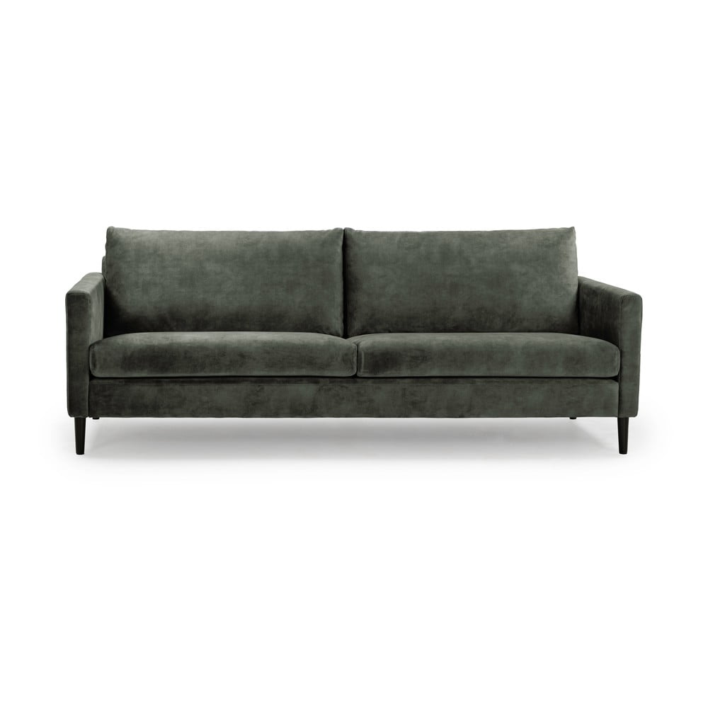 Zelenosivá zamatová pohovka 220 cm Adagio - Scandic