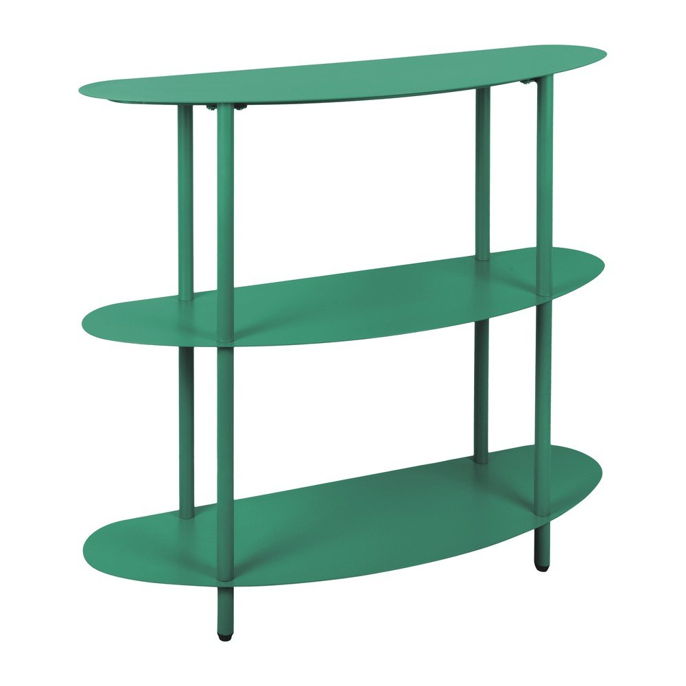 Zelený kovový regál 90x82x28 cm Cool Retro – Leitmotiv