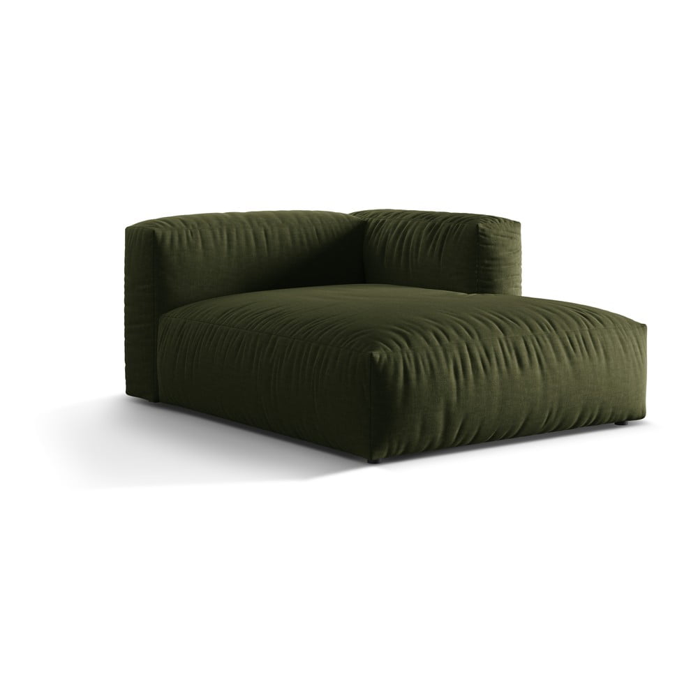 Zelený modul pohovky (pravý roh) Martina – Micadoni Home