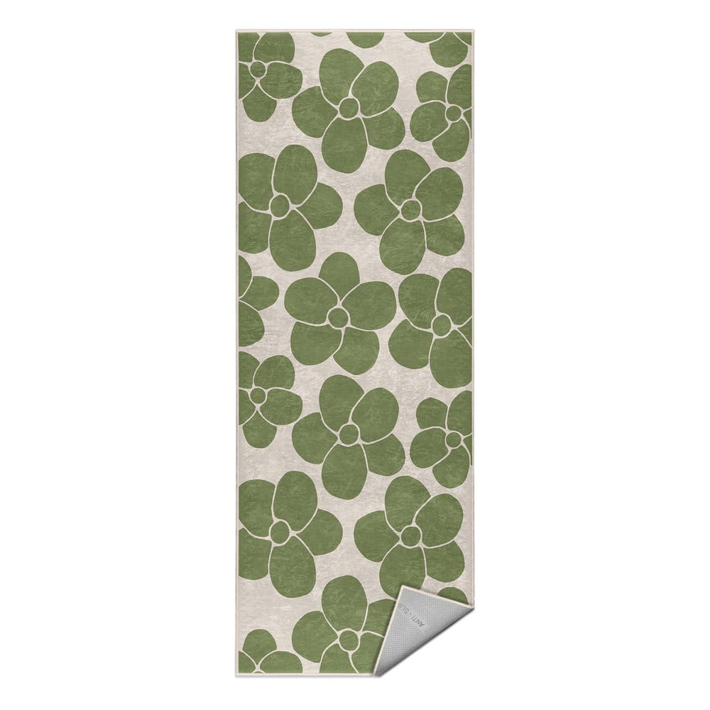 Zelený prateľný behúň 80x200 cm Green Meadow – Mila Home