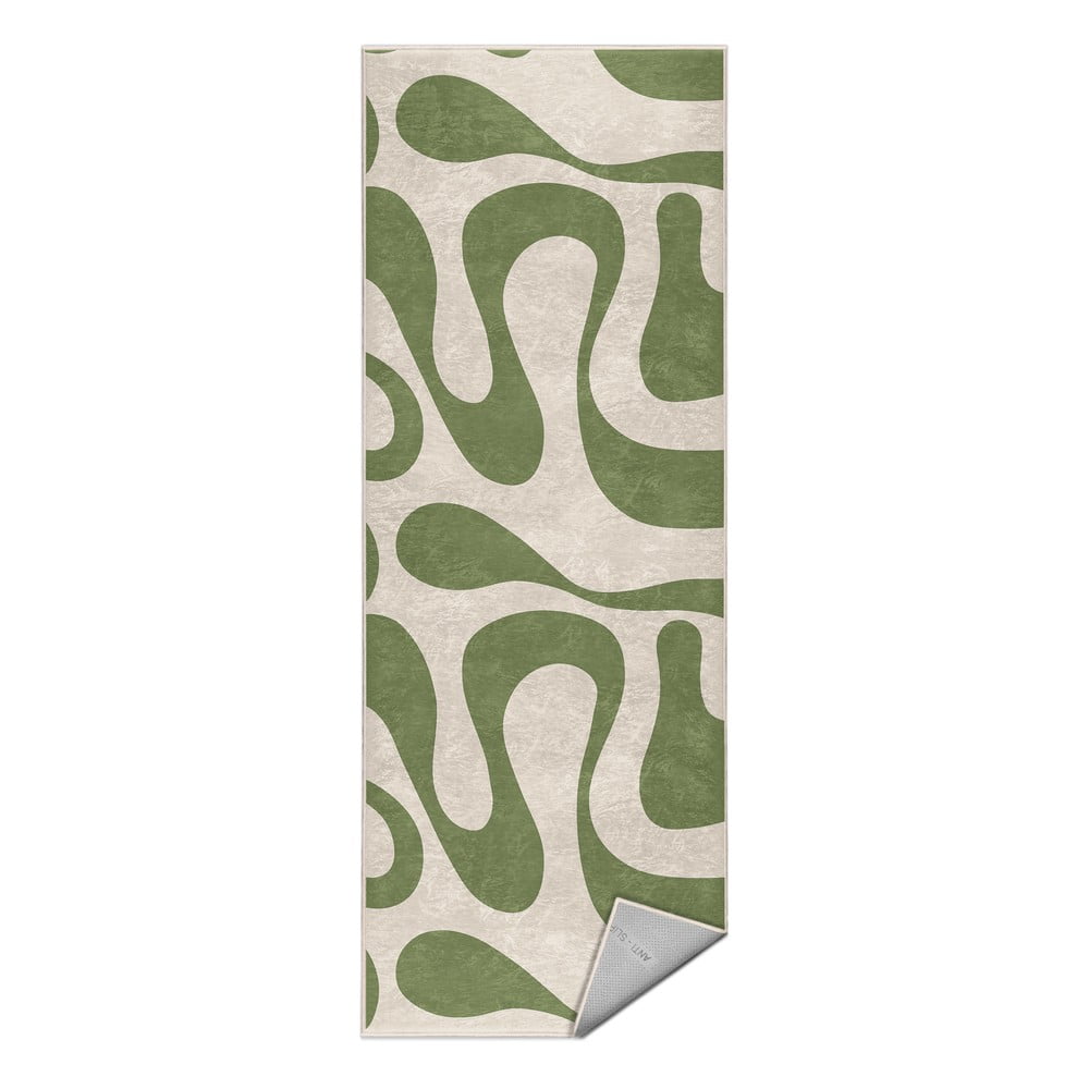 Zelený prateľný behúň 80x200 cm Matcha Latte – Mila Home