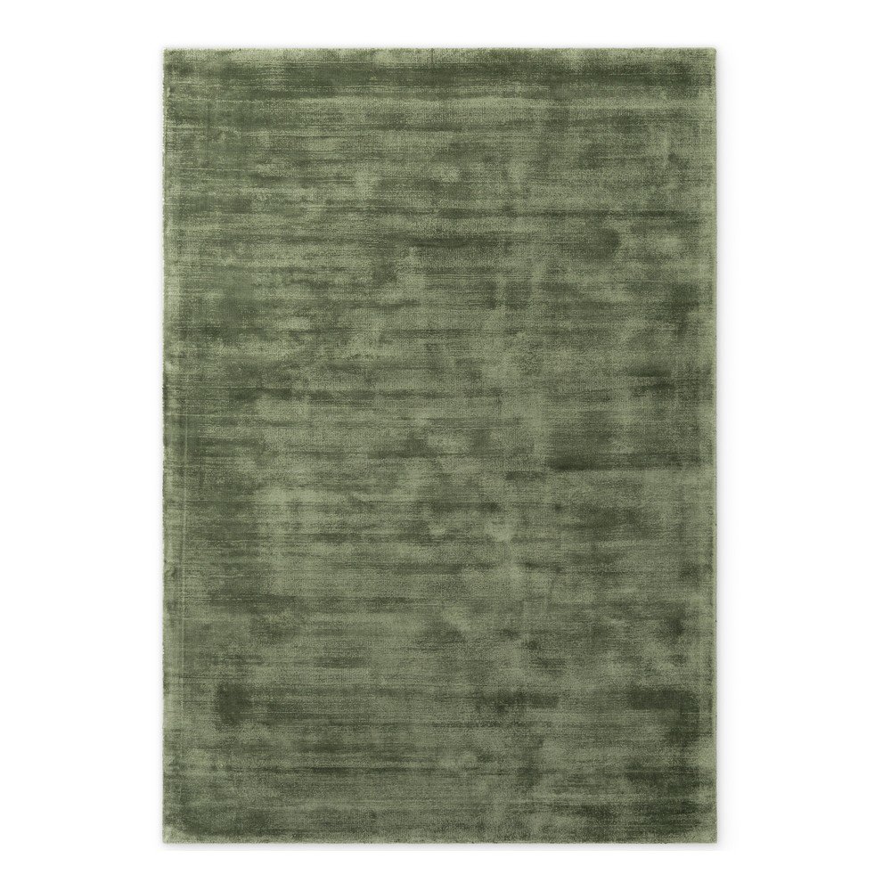 Zelený ručne tkaný koberec z viskózy 80x150 cm Noemi – Vikosa