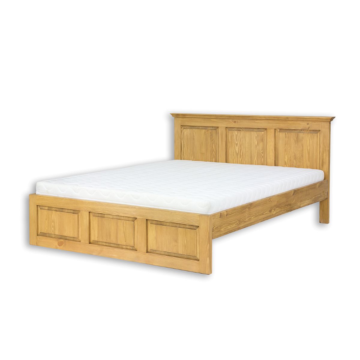 Rustik posteľ 90 cm LK702, jasný vosk