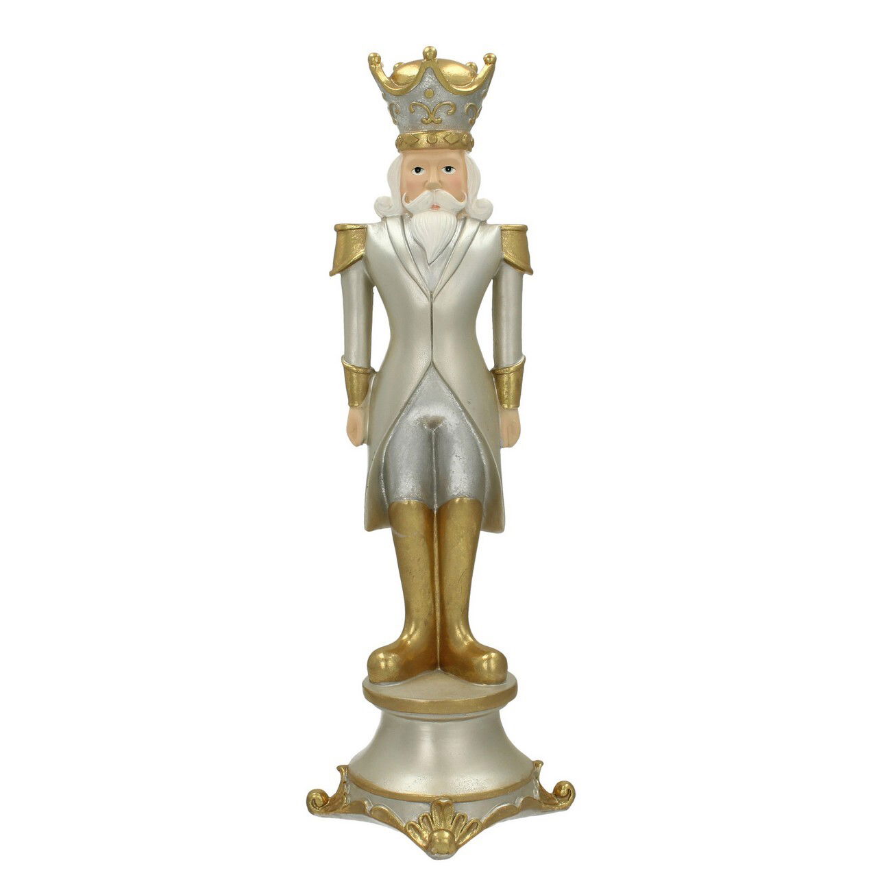 Figúrka Luskáčika 42cm silver – obrázok 3