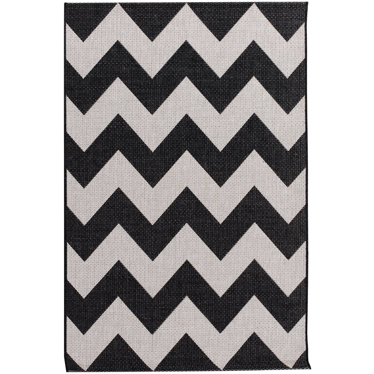 Koberec Modern Chevron black/beige 160x230cm