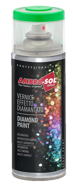 AMBRO-SOL DIAMOND EFFECT - Diamantový efekt v spreji žltá, 0,4 L
