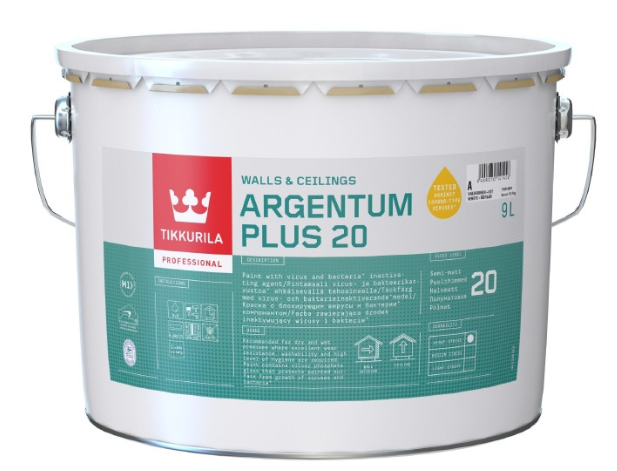 ARGENTUM PLUS 20 - Antibakteriálna umývateľná farba TVT G497 - steam 9 L