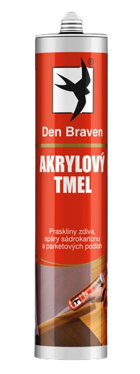 DEN BRAVEN - Farebný akrylový tmel hnedá 310 ml