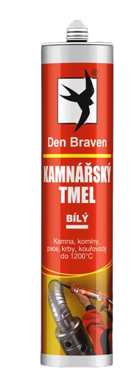 DEN BRAVEN - Kachliarsky tmel cierna 310 ml