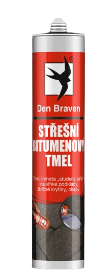 DEN BRAVEN - Strešný bitúmenový tmel cierna 310 ml