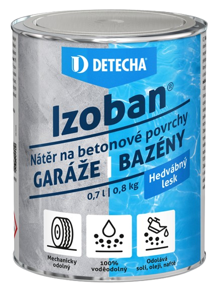 DETECHA Izoban - syntetická farba na betón modrý 2 kg