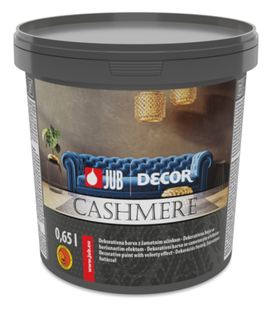 JUB DECOR CASHMERE - Dekoratívna farba so zamatovým efektom 0,65 l cashmere528f