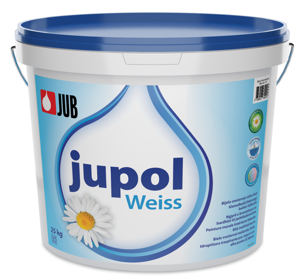 JUPOL WEISS - Voňavá ekologická interiérová farba biela 5 L