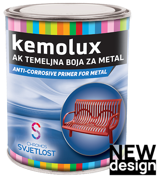 KEMOLUX - Základná farba na kov biela 18 l