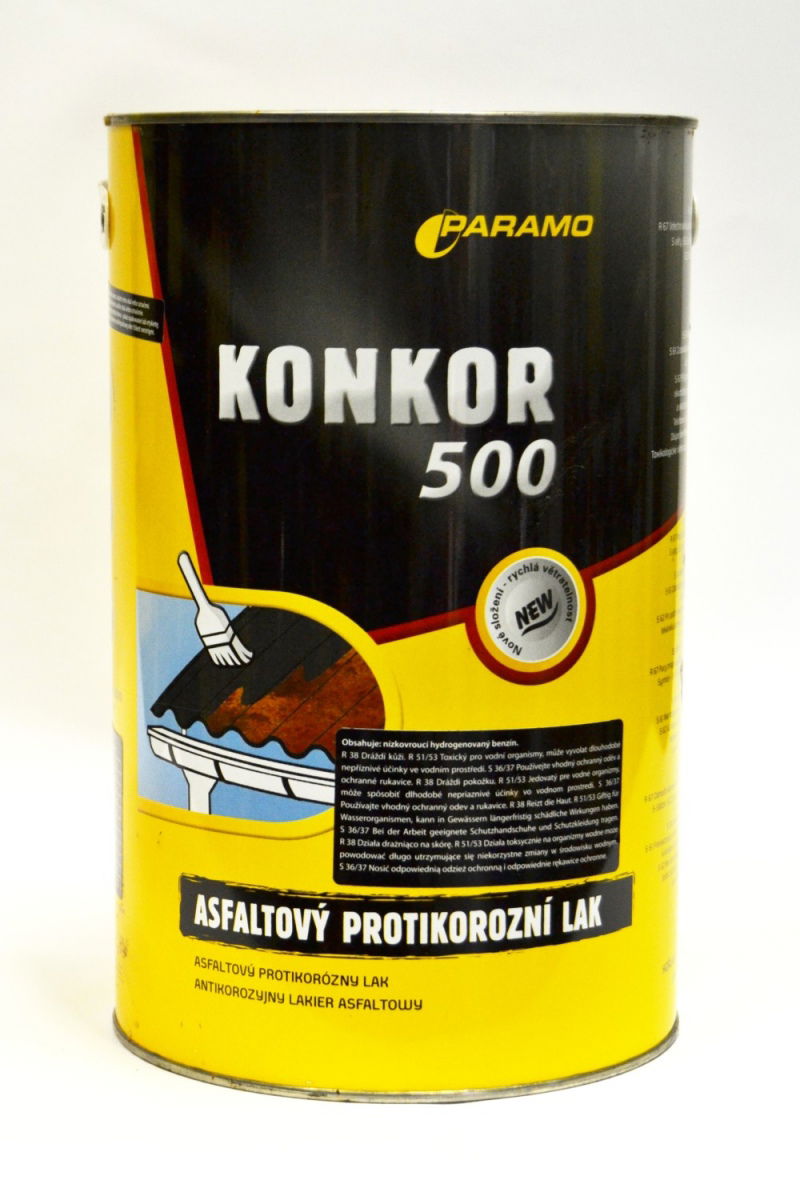 Konkor 500 asfaltová antikorózna farba 3,5 kg
