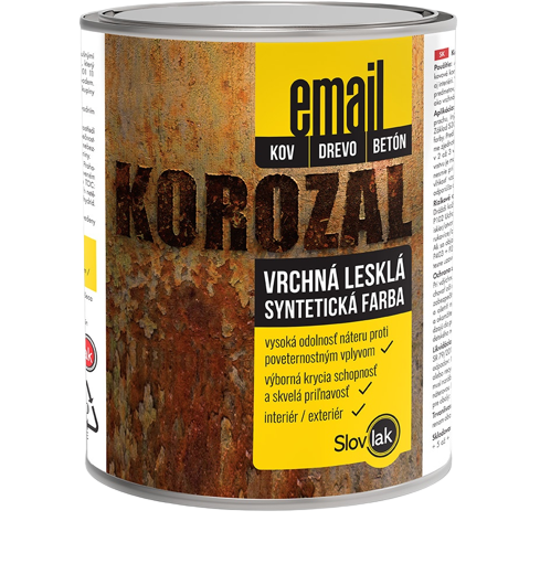 KOROZAL EMAIL - Vrchná lesklá syntetická farba 8440 - červenohnedá 10 kg