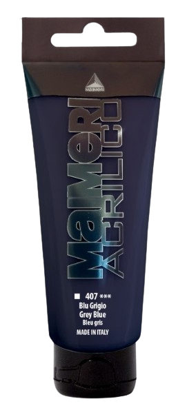 MAIMERI ACRILICO - Akrylové farby 407 - grey blue, 0,2 L
