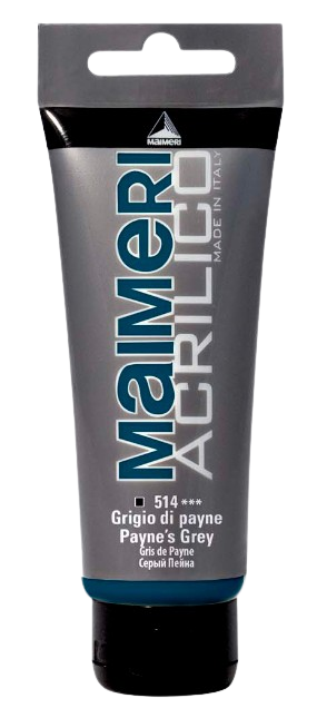 MAIMERI ACRILICO - Akrylové farby 514 - paynes grey, 0,2 L