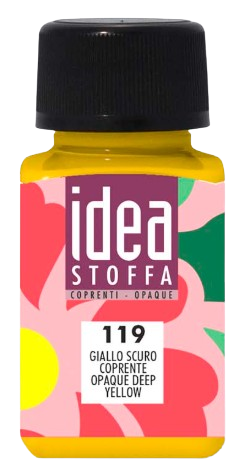 MAIMERI IDEA STOFFA - Farby na textil 119 - opaque deep yellow, 60 ml